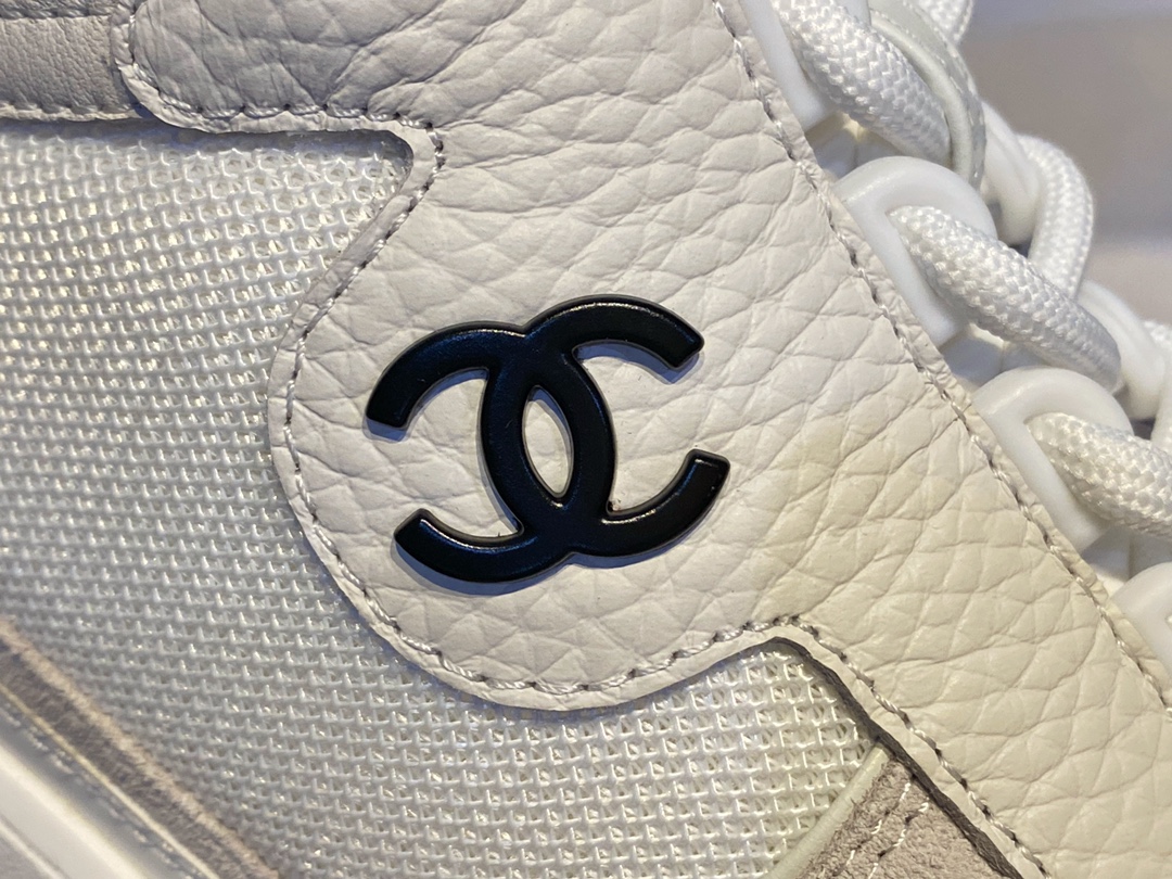 Chanel High-Top White Sneakers