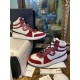 Chanel Red High-Top Sports Shoes