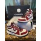 Chanel Red High-Top Sports Shoes