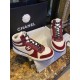 Chanel Red High-Top Sports Shoes