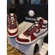 Chanel Red High-Top Sports Shoes