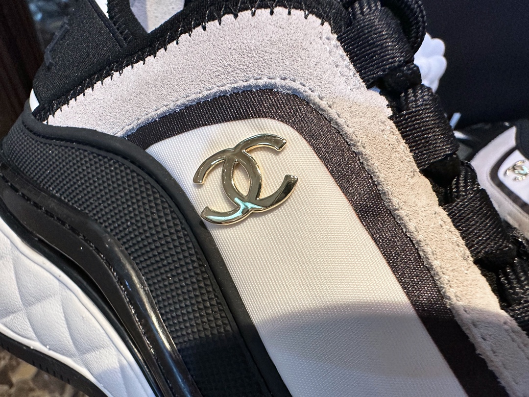 Chanel Black and White Panda Sneakers