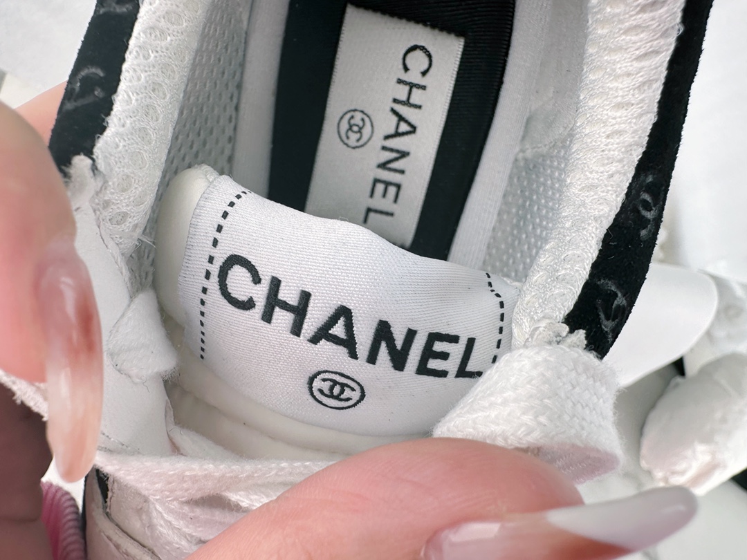 Chanel Dark Pattern Black and White Panda Sneakers