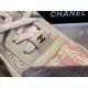 Chanel Tweed Pink Sports Shoes