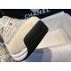 Chanel Grass Green Tweed Sports Shoes