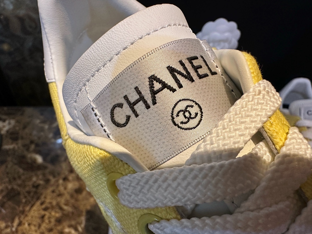 Chanel Little Yellow Chick Canvas Sneakers