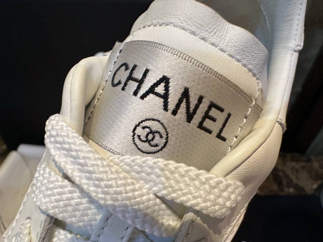 Chanel White Air Force 1 Sneakers