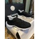 Chanel Black Embossed Pattern Sneakers