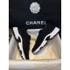 Chanel Black Embossed Pattern Sneakers