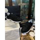 Chanel Black Embossed Pattern Sneakers