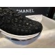 Chanel Black Embossed Pattern Sneakers