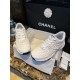 Chanel Solid Color Embossed Pattern Sneakers