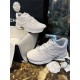 Chanel Solid Color Embossed Pattern Sneakers