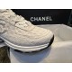 Chanel Solid Color Embossed Pattern Sneakers