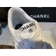 Chanel Solid Color Embossed Pattern Sneakers