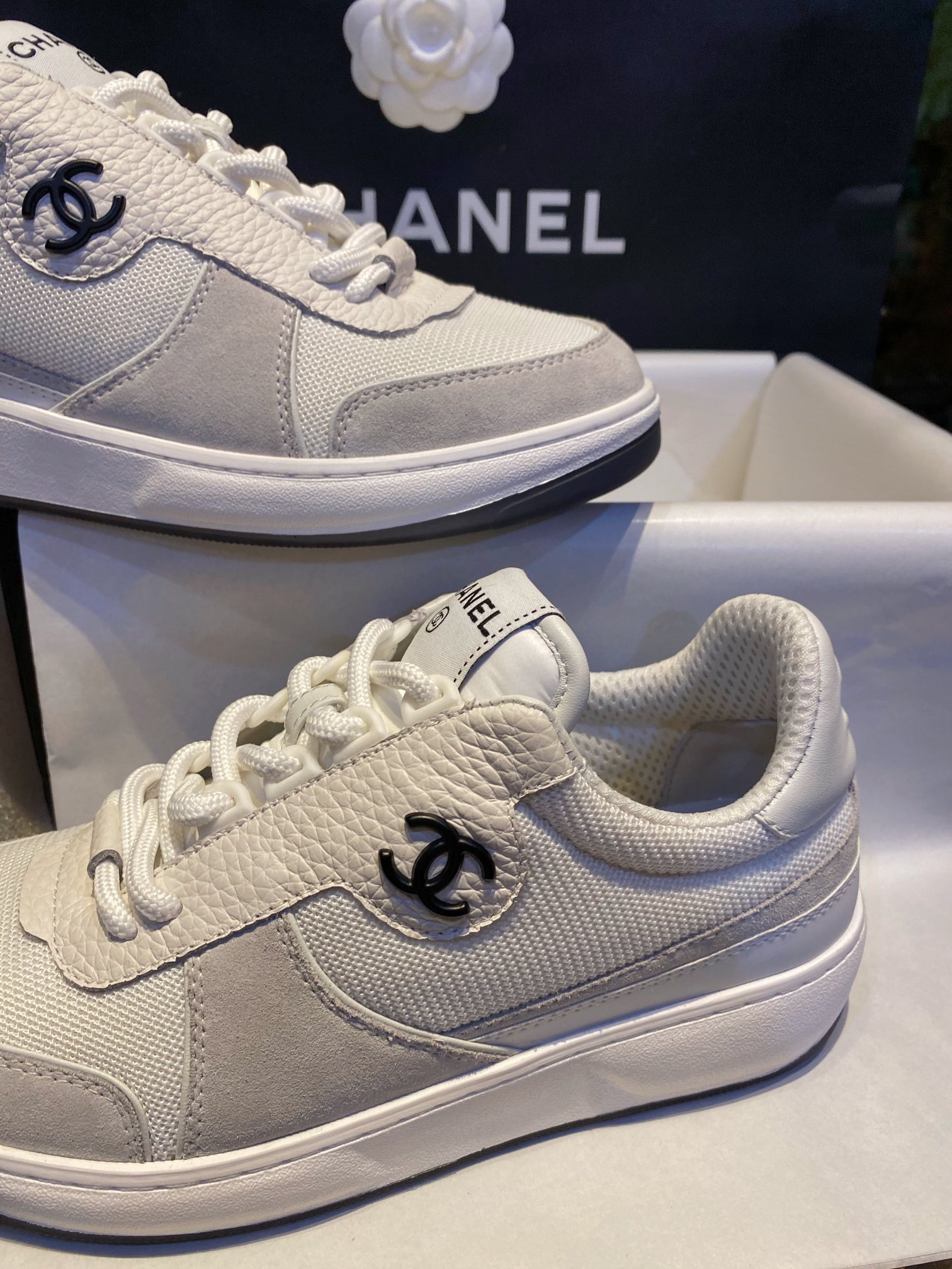 Chanel White Sneakers