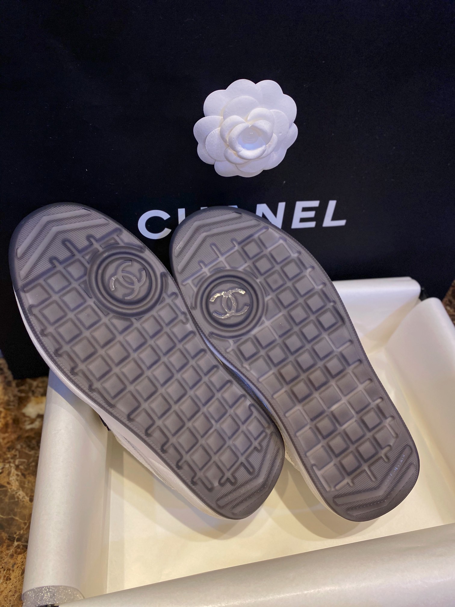 Chanel White Sneakers