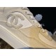 Chanel Beige Canvas Sneakers