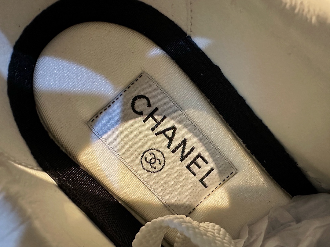 Chanel Beige Canvas Sneakers