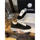 Chanel Black Suede Panda Skate Shoes: Pure Black Upper + Black TPU Chunky Sole Combo