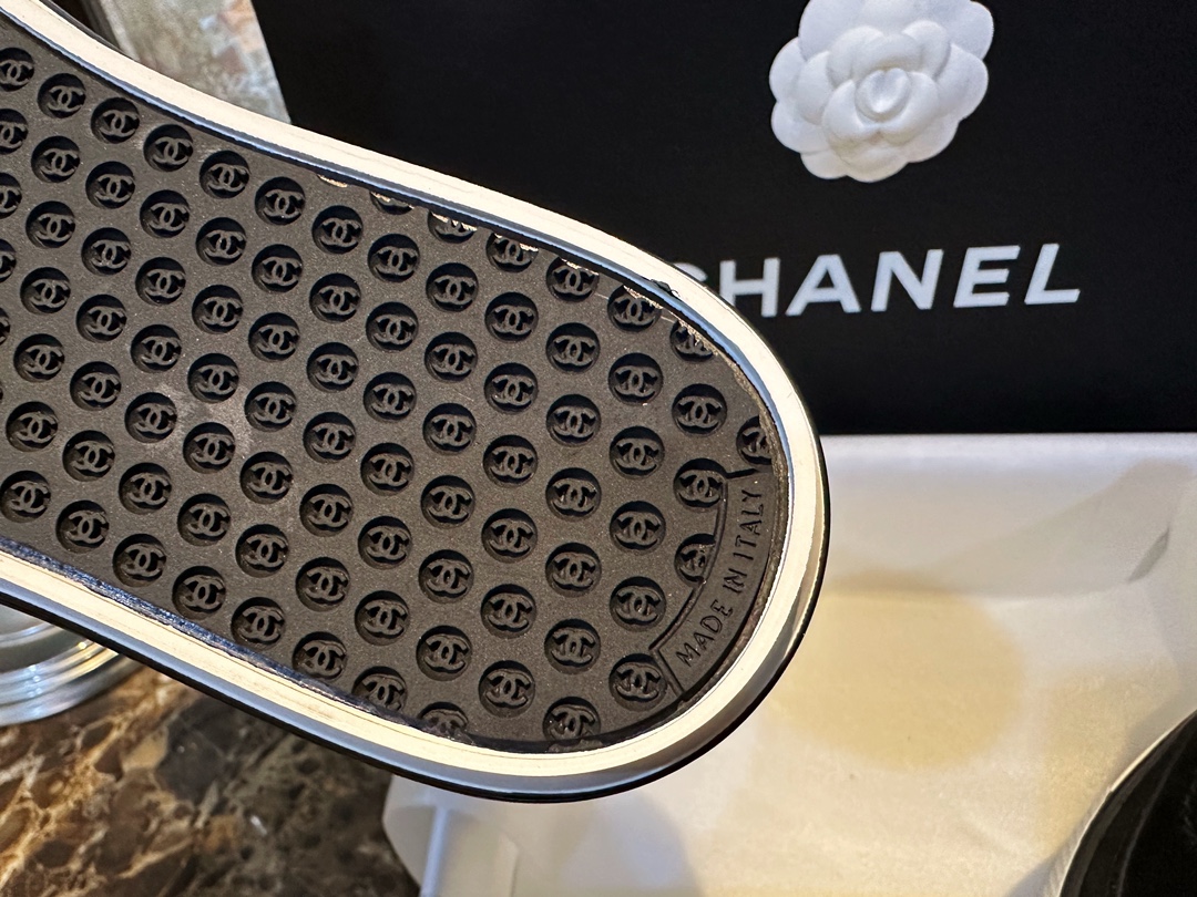 Chanel Black Suede Panda Skate Shoes: Pure Black Upper + Black TPU Chunky Sole Combo