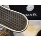 Chanel Black Suede Panda Skate Shoes: Pure Black Upper + Black TPU Chunky Sole Combo