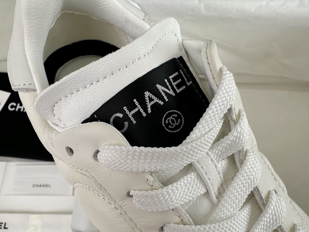 Chanel White DeXun Sports Shoes