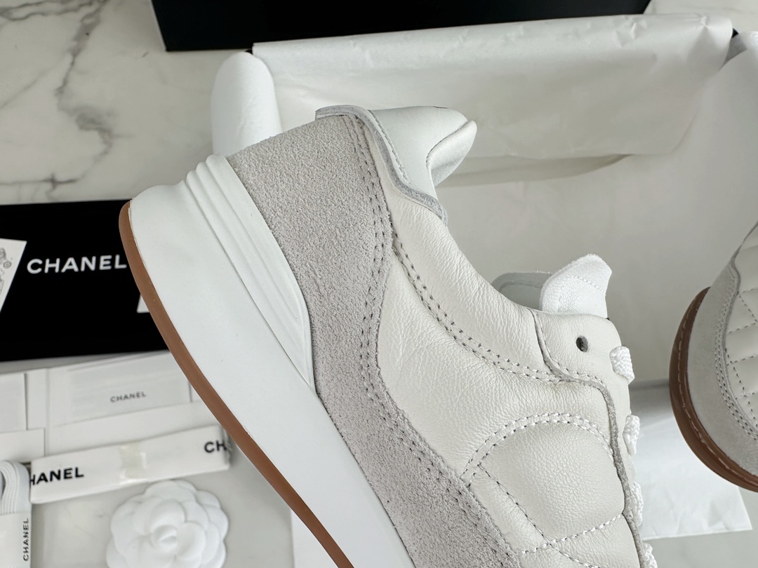 Chanel White DeXun Sports Shoes