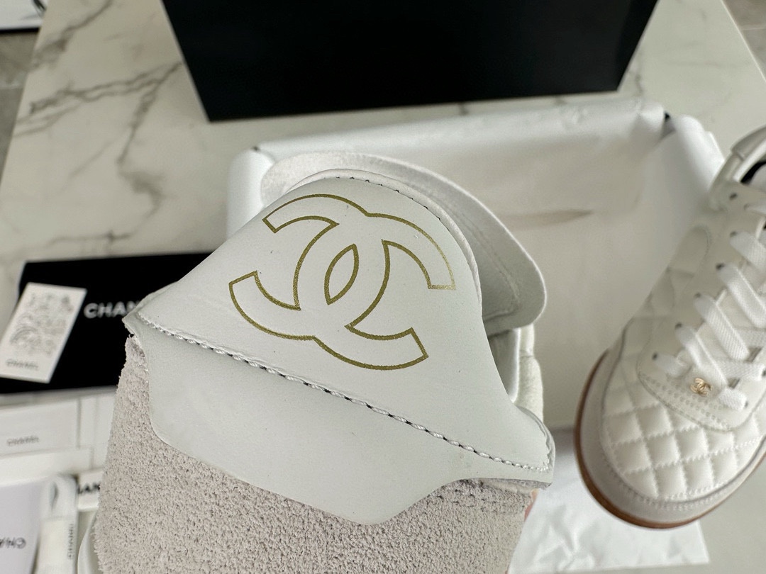 Chanel White DeXun Sports Shoes