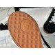 Chanel Black DeXun Sports Shoes: Black Imported Cowhide Patchwork with Suede + TPU Combination Outsole