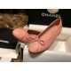 Chanel Pink Ballerina Shoes with Italian Customized Quilted Pattern + Italian Axe Block A+ Grade Genuine Leather Outsole