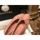 Chanel Pink Ballerina Shoes with Italian Customized Quilted Pattern + Italian Axe Block A+ Grade Genuine Leather Outsole