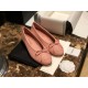 Chanel Pink Ballerina Shoes with Italian Customized Quilted Pattern + Italian Axe Block A+ Grade Genuine Leather Outsole