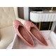 Chanel Pink Ballerina Shoes with Italian Customized Quilted Pattern + Italian Axe Block A+ Grade Genuine Leather Outsole