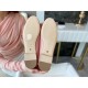 Chanel Pink Ballerina Shoes with Italian Customized Quilted Pattern + Italian Axe Block A+ Grade Genuine Leather Outsole