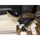 Chanel Diamond-Padded Apricot Ballet Flats