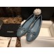 Chanel Blue Ballet Flats