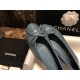 Chanel Blue Ballet Flats