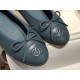 Chanel Blue Ballet Flats