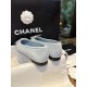 Chanel Haze Blue Petite Sheepskin Ballet Flats