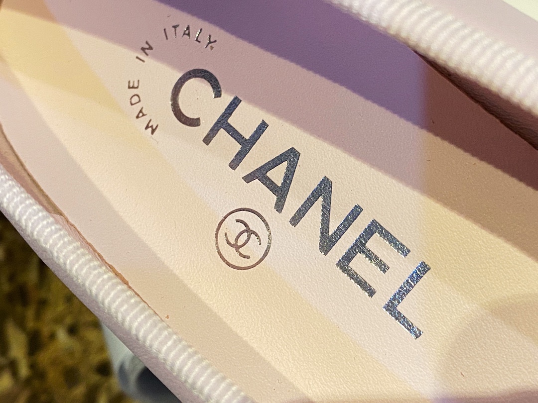 Chanel Cherry Blossom Pink Petite Sheepskin Ballet Flats