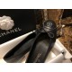 Chanel All Black Petite Sheepskin Ballet Flats