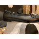 Chanel All Black Petite Sheepskin Ballet Flats