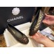 Chanel Original Gold Sponge-Cushioned Cowhide Ballet Flats