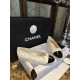 Chanel 3D Embroidered White Ballet Flats