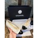 Chanel 3D Embroidered White Ballet Flats