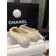 Chanel 3D Embroidered White Ballet Flats