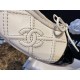 Chanel 3D Embroidered White Ballet Flats