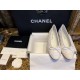 Chanel Customized Imported Elephant-Embossed Cowhide Diamond-Pattern White