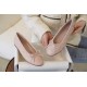 Chanel Pink Diamond-Pattern Petite Sheepskin Ballet Flats